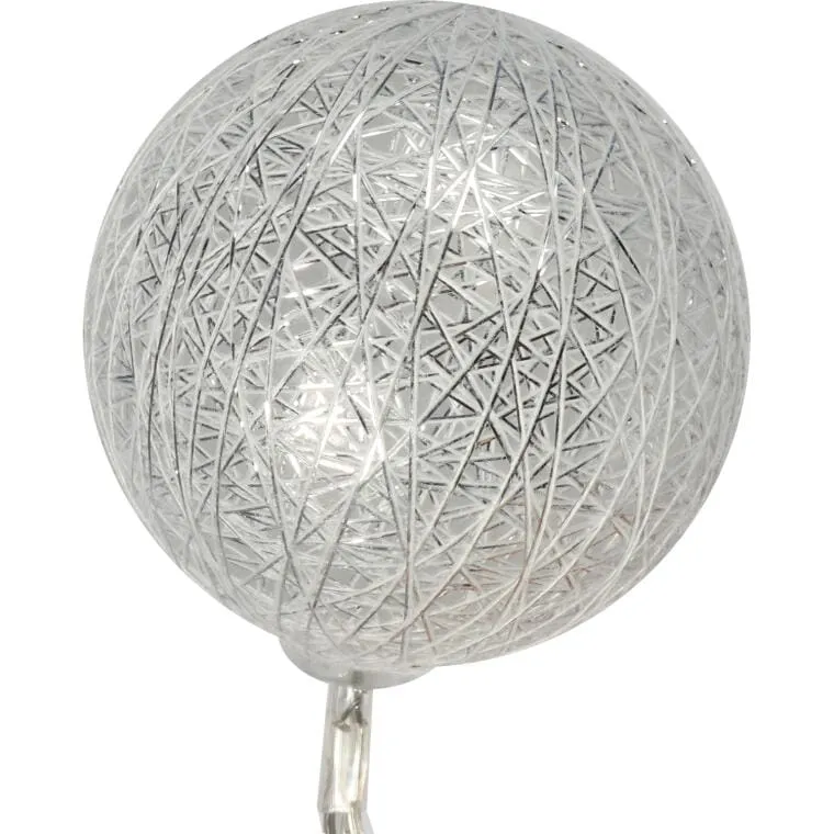 Dekoracyjne Białe Lampki LED W Bawełnianych Kulach 10 szt. - Cotton Balls, Na Baterie