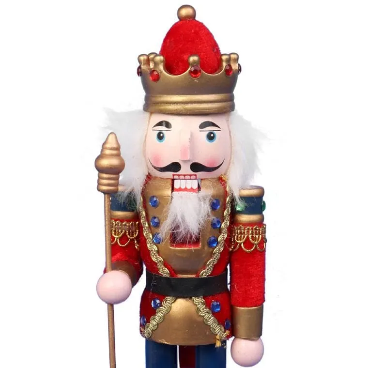 Dziadek Do Orzechow Figurka Drewniana 30 cm - Czerwona