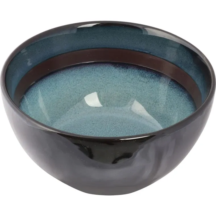Zastawa Stołowa Ceramiczna - Brązowo-Kremowo-Niebieska