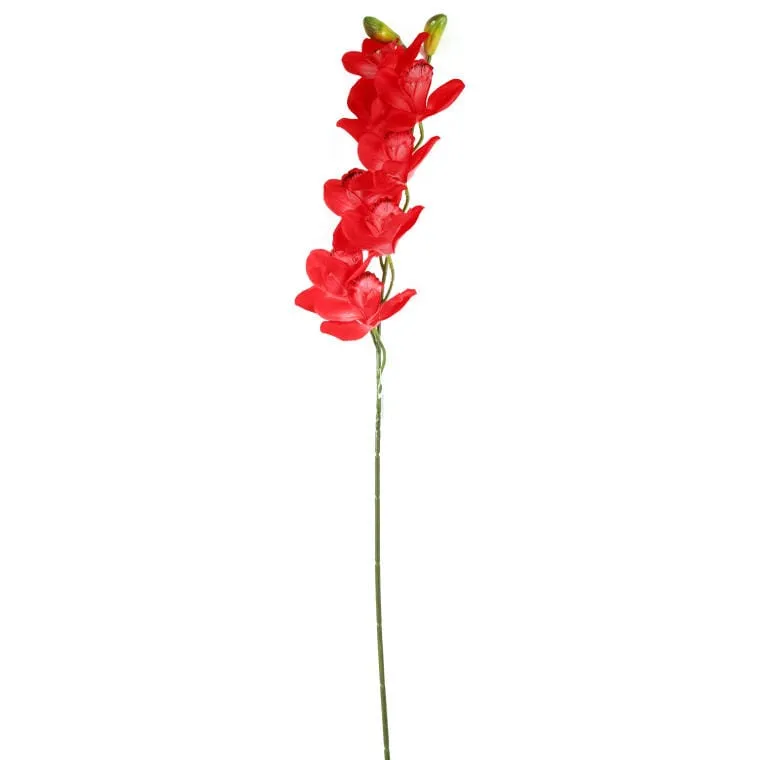 Storczyk Orchidea Czerwona Premium - Dekoracja Naturalnej Wielkości