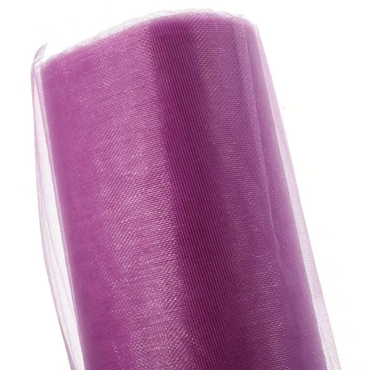 Organza Fioletowa Do Dekoracji I Kompozycji Florystycznych - 12cm X 9m