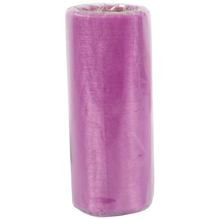 Organza Fioletowa Do Dekoracji I Kompozycji Florystycznych - 12cm X 9m