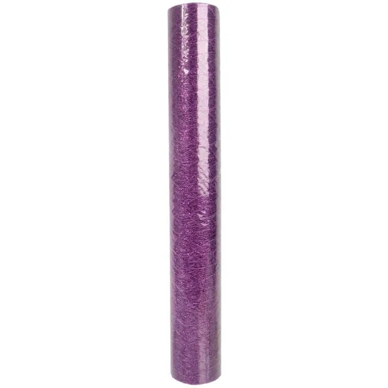 Organza Z Nadrukiem Brokatowym 0,50 x 10 m - Fioletowa