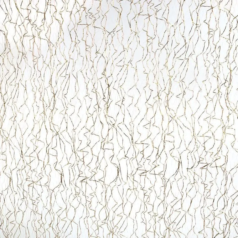 Organza Brokatowa 50cm X 10m Na Dekoracje I Kompozycje Kwiatowe - Złota