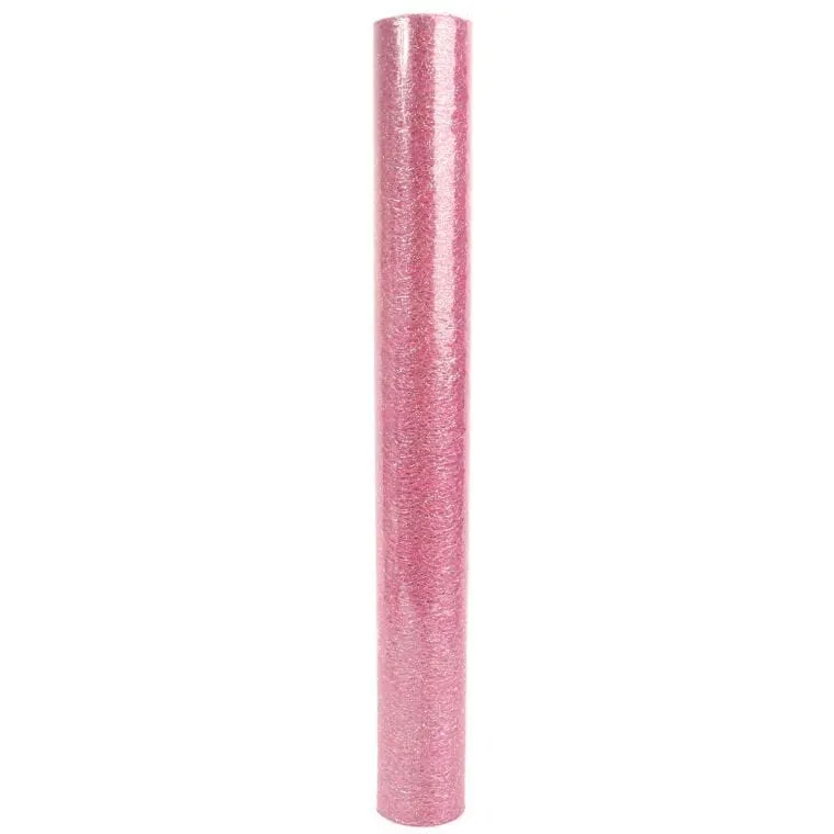 Organza Brokatowa Jasnoróżowa 0,50 x 10 m Do Dekoracji I Kompozycji Kwiatowych