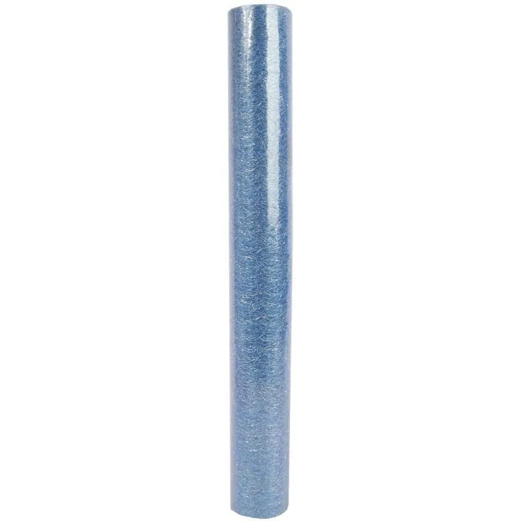 Organza Brokatowa Do Dekoracji I Kompozycji Kwiatowych 0,50 x 10 m - Niebieska
