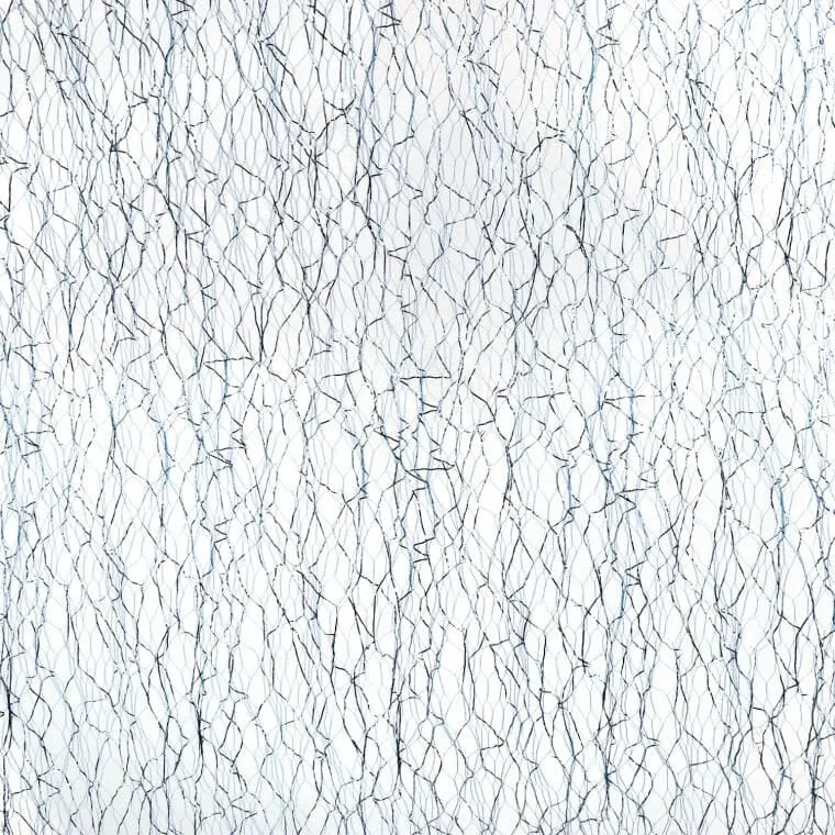 Organza Brokatowa Do Dekoracji I Kompozycji Kwiatowych 0,50 x 10 m - Niebieska