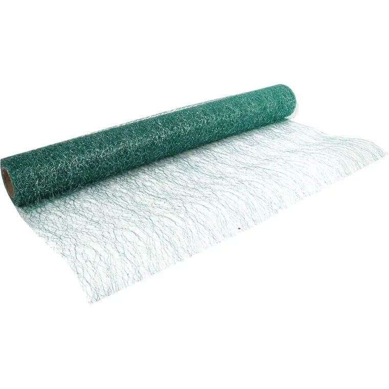 Organza Brokatowa 0,50 x 10 m - Zielona