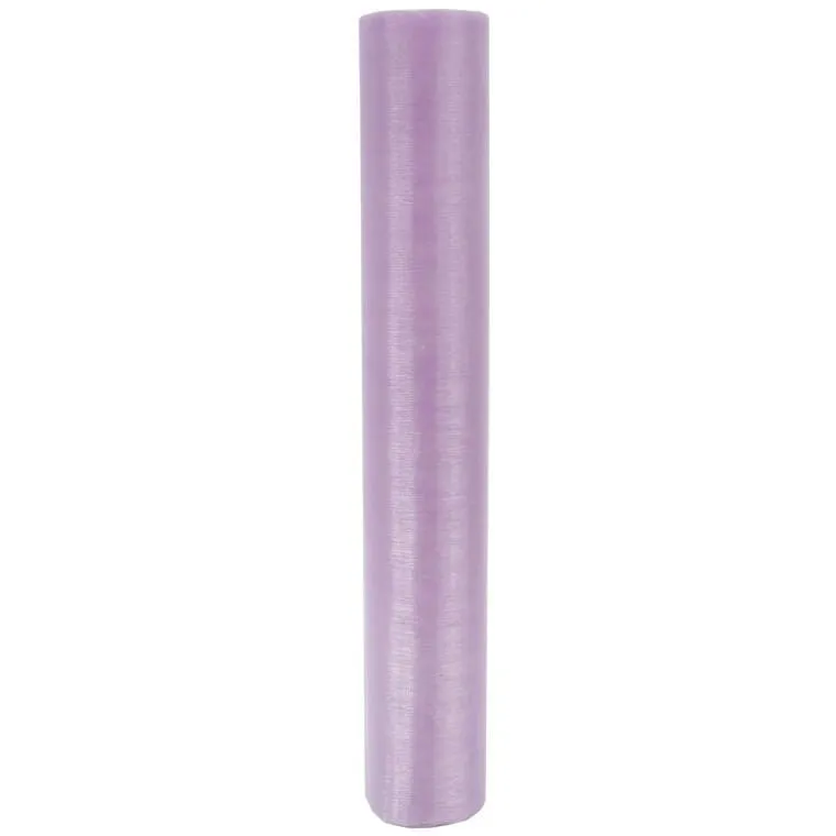 Organza Dekoracyjna 36 cm Na Szpuli Do Dekoracji I Kompozycji Florystycznych - Fioletowa