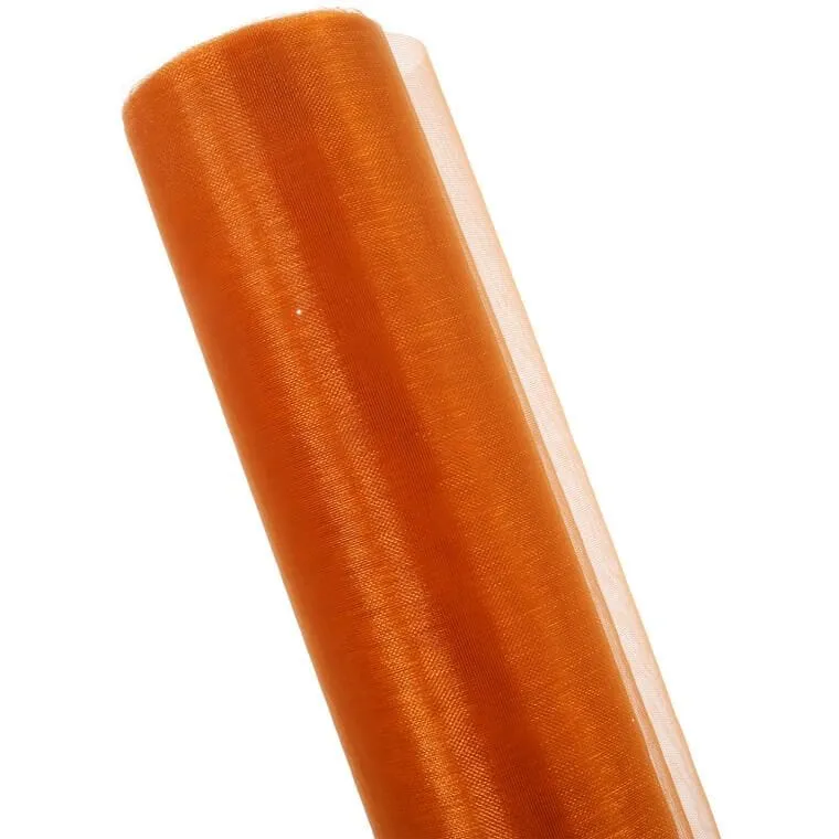 Organza Dekoracyjna 36 cm Na Szpuli Do Dekoracji I Kompozycji Florystycznych - Miedziana