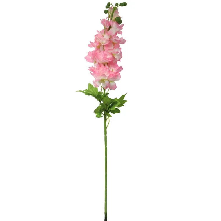 Gałązka Sztucznej Ostróżki W Kolorze Jasno Różowym - 80 cm