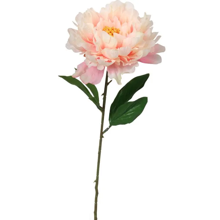 Sztuczna Piwonia W Kolorze Łososiowym O Długości 70 cm