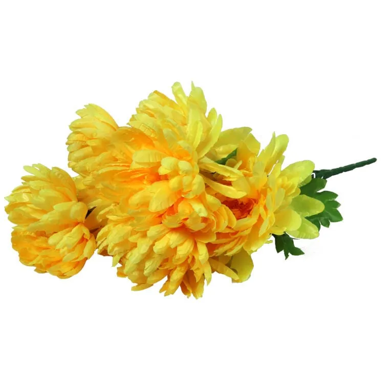Bukiet Chryzantem 60cm Premium Kolor - Żółty