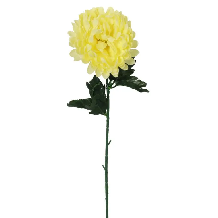Sztuczna Chryzantema Kremowa 50 cm - Dekoracja Na Wszystkich Świętych