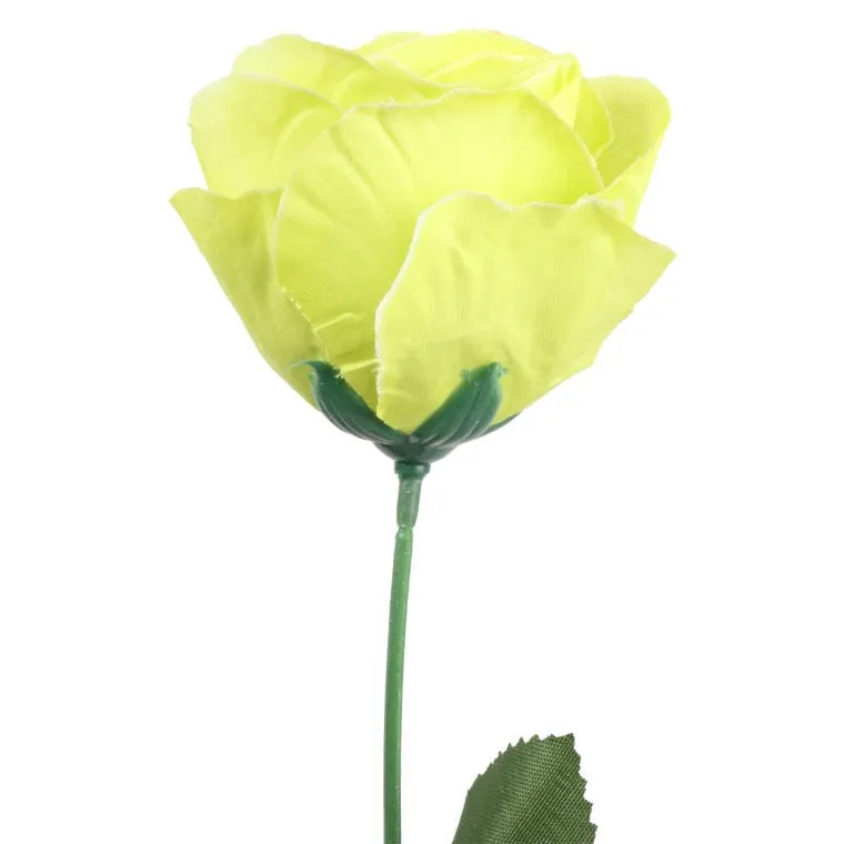 Sztuczna Róża Pojedynka W Kolorze Żółtym 68 cm