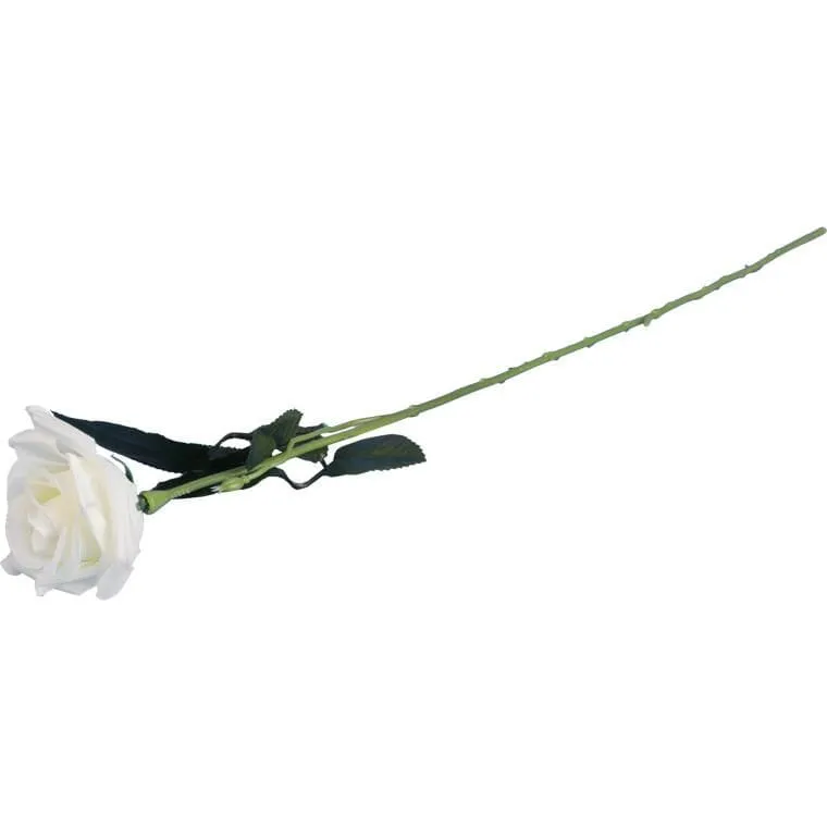 Róża 62 cm Kolor - Biały