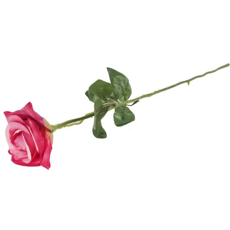 Róża 62 cm Kolor Ciemno - Różowy