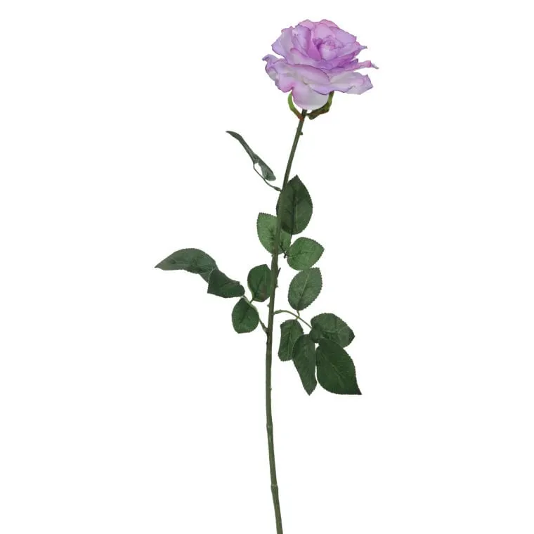 Sztuczna Róża 68 cm - Fioletowa