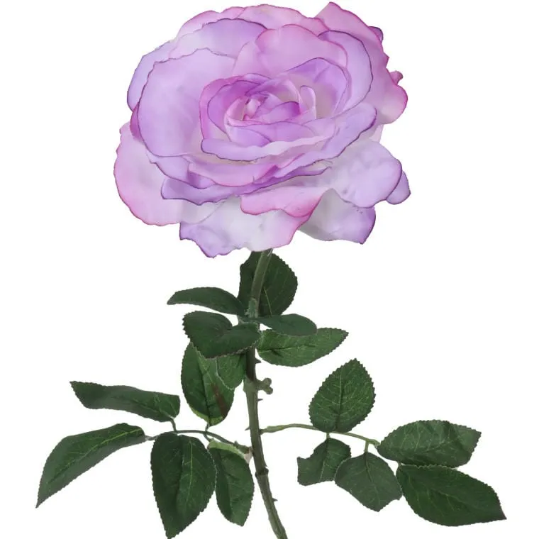 Sztuczna Róża 68 cm - Fioletowa