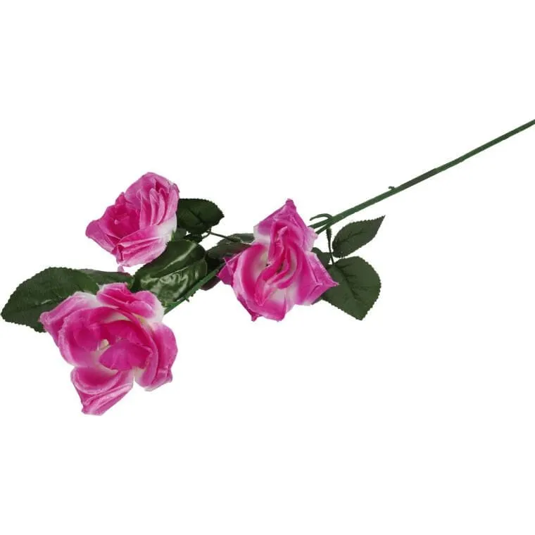 Róża Gałazka 3 Kwiatów 72 cm Kolor - Fioletowy