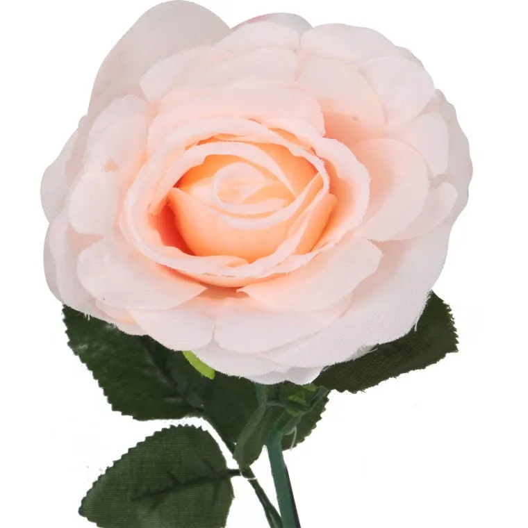 Sztuczna Róża W Jasnym Odcieniu Różu, 68 cm