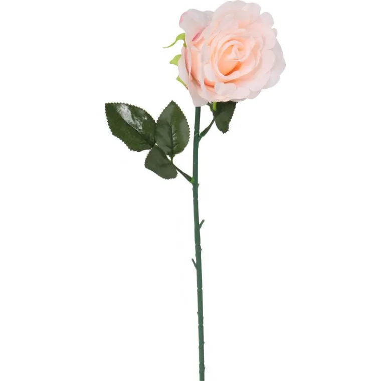 Sztuczna Róża W Jasnym Odcieniu Różu, 68 cm