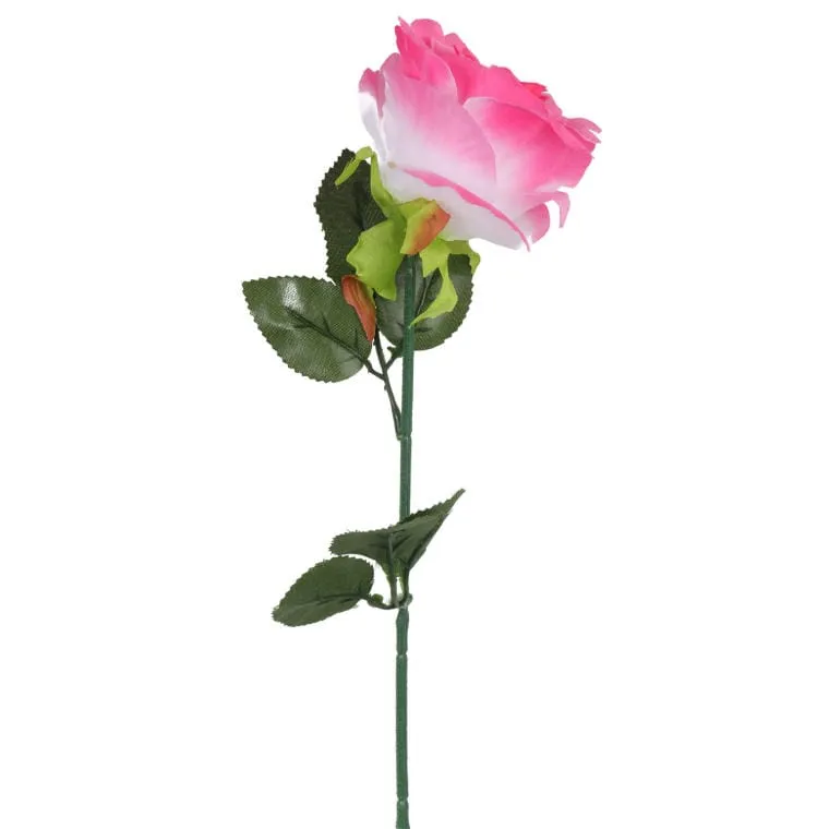 Róża Pojedynka 68 cm W Kolorze Różowym