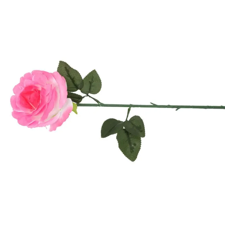 Róża Pojedynka 68 cm W Kolorze Różowym