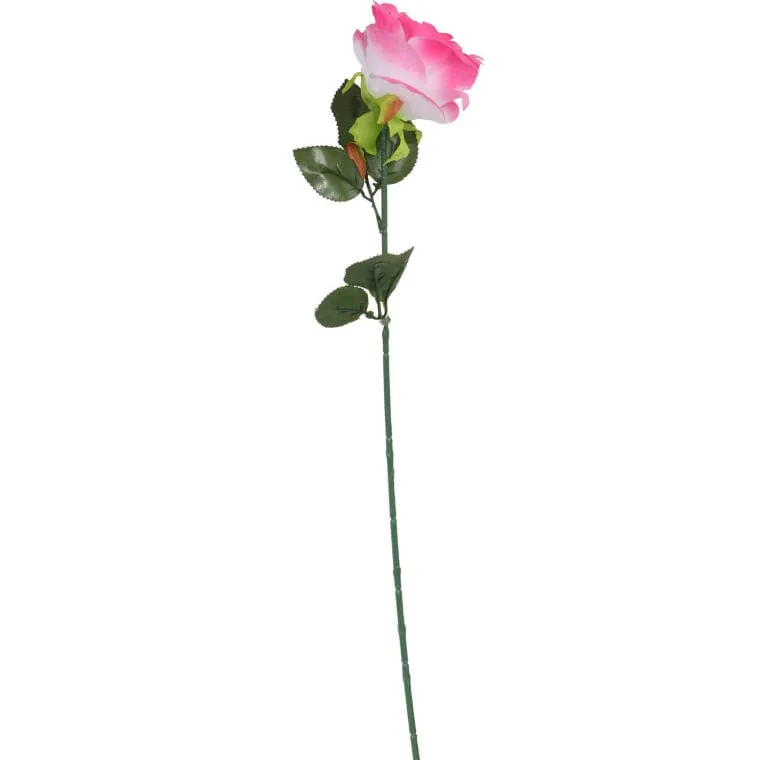 Róża Pojedynka 68 cm W Kolorze Różowym