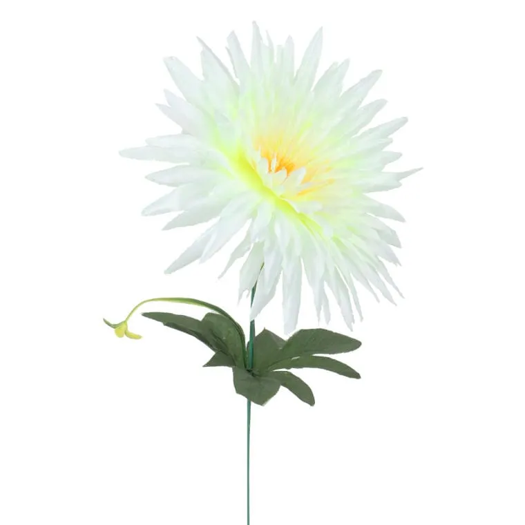 Sztuczny Kwiat Aster W Kolorze Białym O Wysokości 55 cm