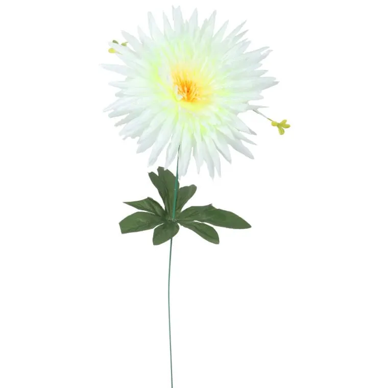 Sztuczny Kwiat Aster W Kolorze Białym O Wysokości 55 cm