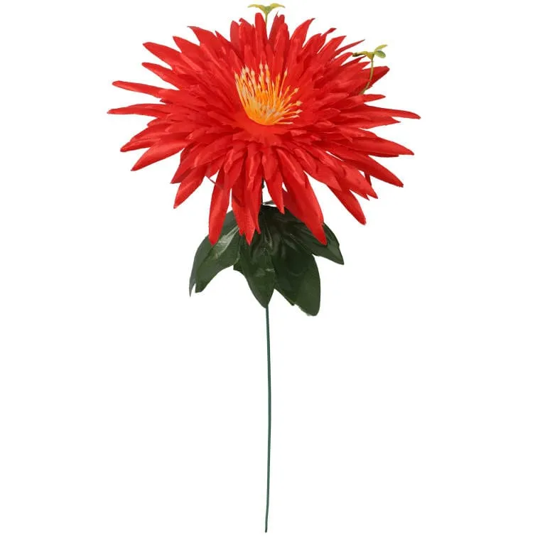 Sztuczny Kwiat Aster O Wysokości 55 cm - Czerwony