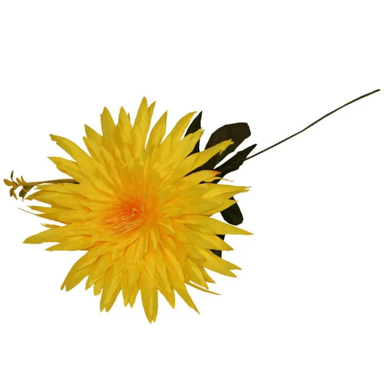 Sztuczny Kwiat Aster O Wysokości 55 cm - Żółty