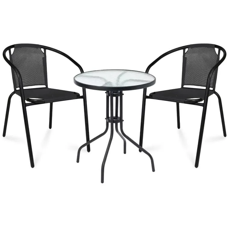 Zestaw Bistro 2+1 - Czarny