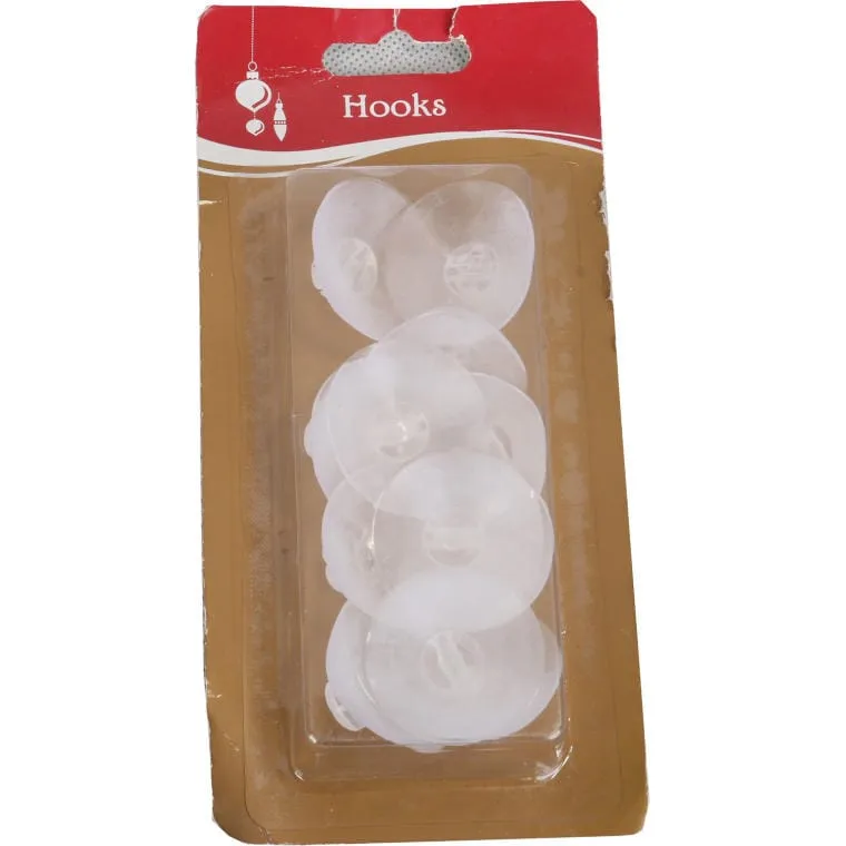 Zestaw 12 Przyssawek Do Mocowania Dekoracji Na Szkło 3.5 cm