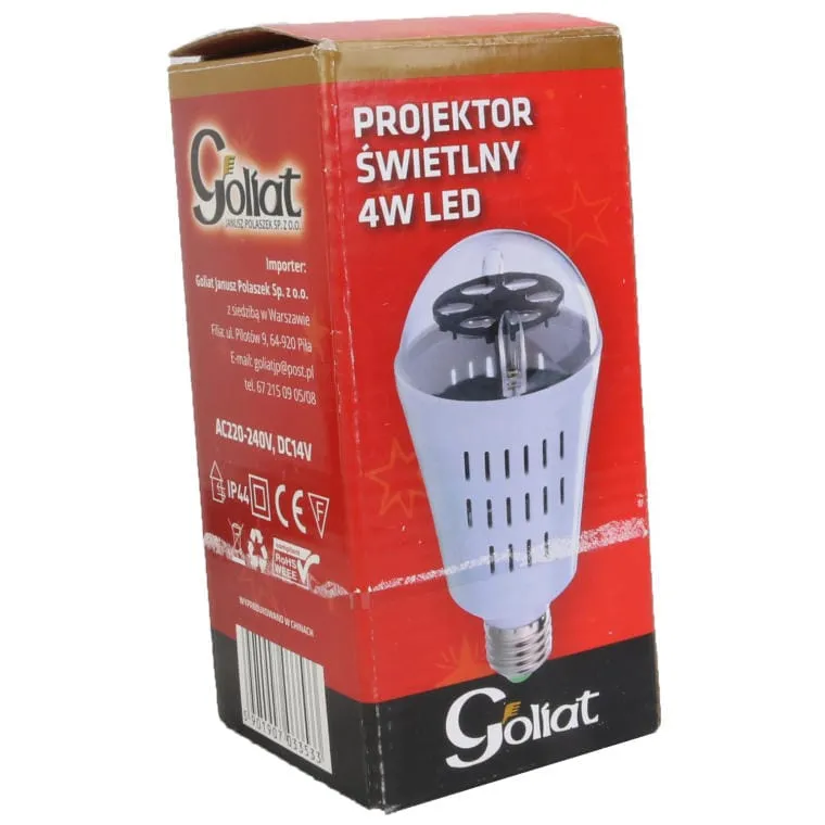 Żarówka Projektor LED 4W Do Użytku Wewnętrznego 11.5x6.9 cm, AC220-240V, DC14V, IP44