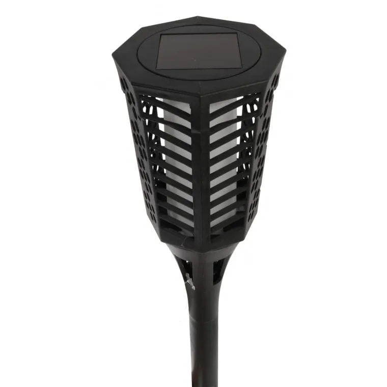 Prosta W Użyciu Lampa Solarna W Kolorze Czarnym, Odporna Na Warunki Atmosferyczne