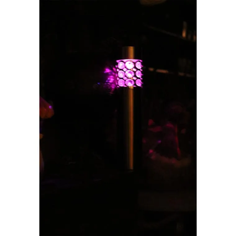 Lampa Ogrodowa Solarna Multikolor Z Automatyczną Zmianą Kolorów I Bezobsługowym Włączaniem 37.5x6 cm - Srebrna