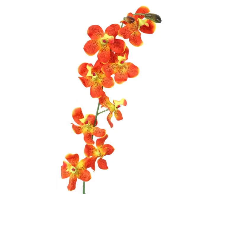 Gałązka Storczyka W Kolorze Pomarańczowym 70 cm