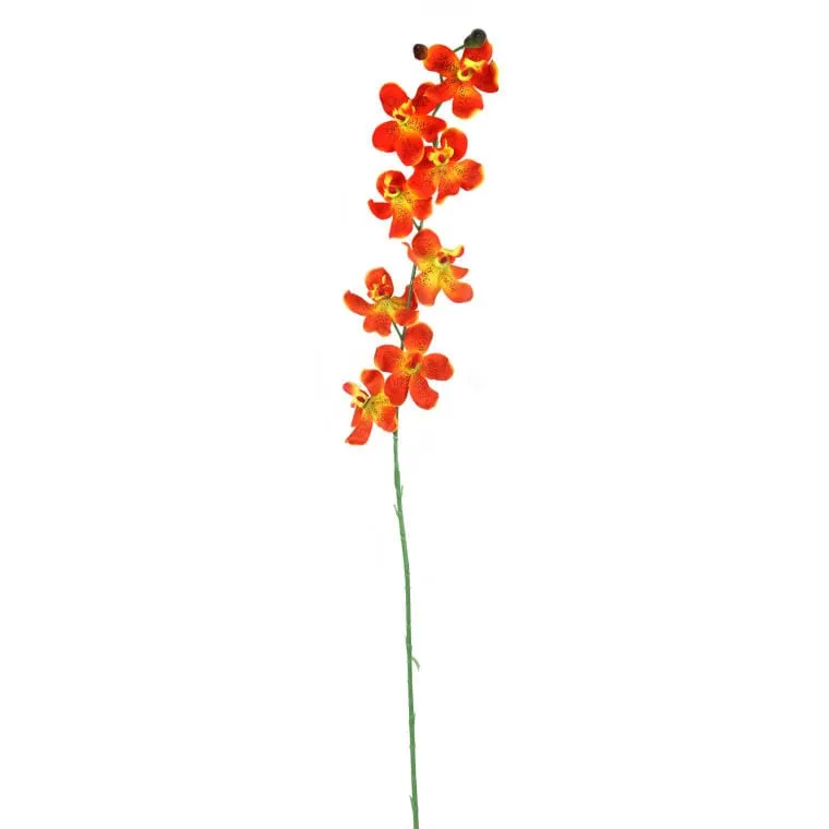 Gałązka Storczyka W Kolorze Pomarańczowym 70 cm