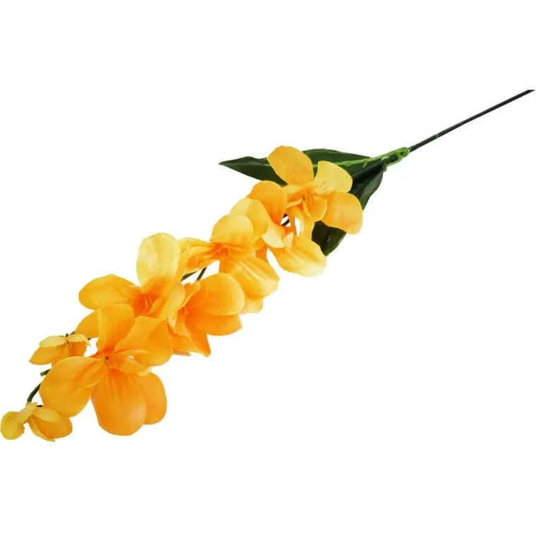 Storczyk Gałązka Kolor Ciemno 66 cm - Żółta