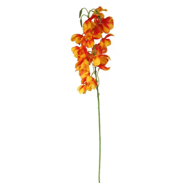 Gałązka Storczyka Dzwonkowatego W Kolorze Pomarańczowym 84 cm