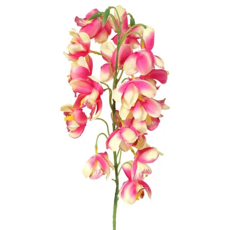 Gałązka Storczyka Dzwonkowatego W Kolorze Łososiowym 84 cm