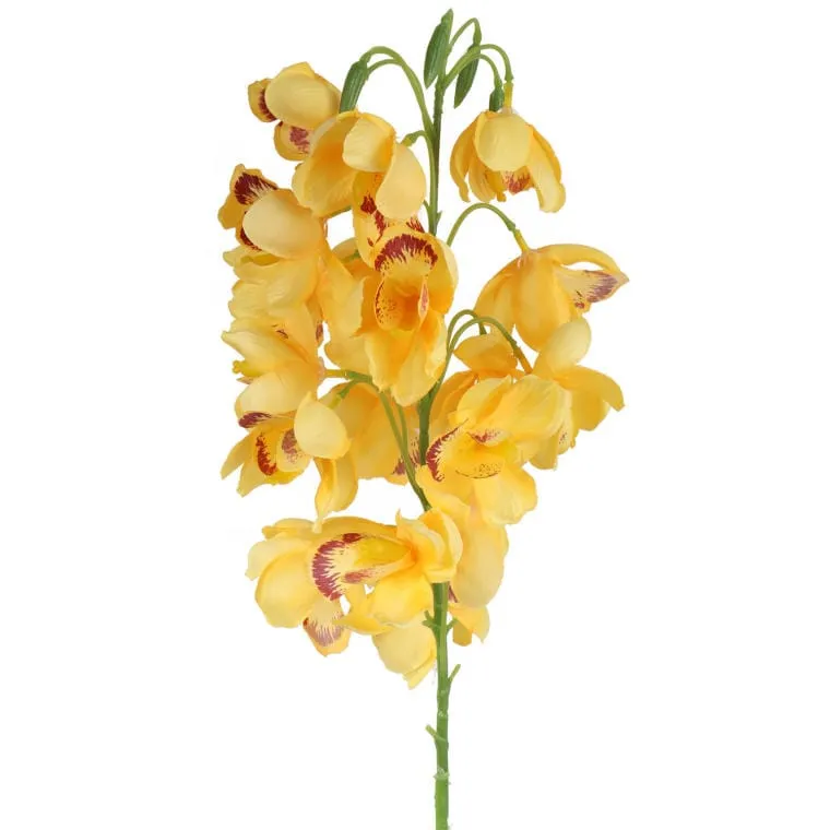Gałązka Storczyka Dzwonkowatego W Kolorze Żółtym 84 cm