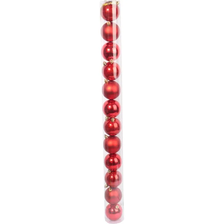 KPL.12 Bombek Plastikowych Czerwonych 6 cm