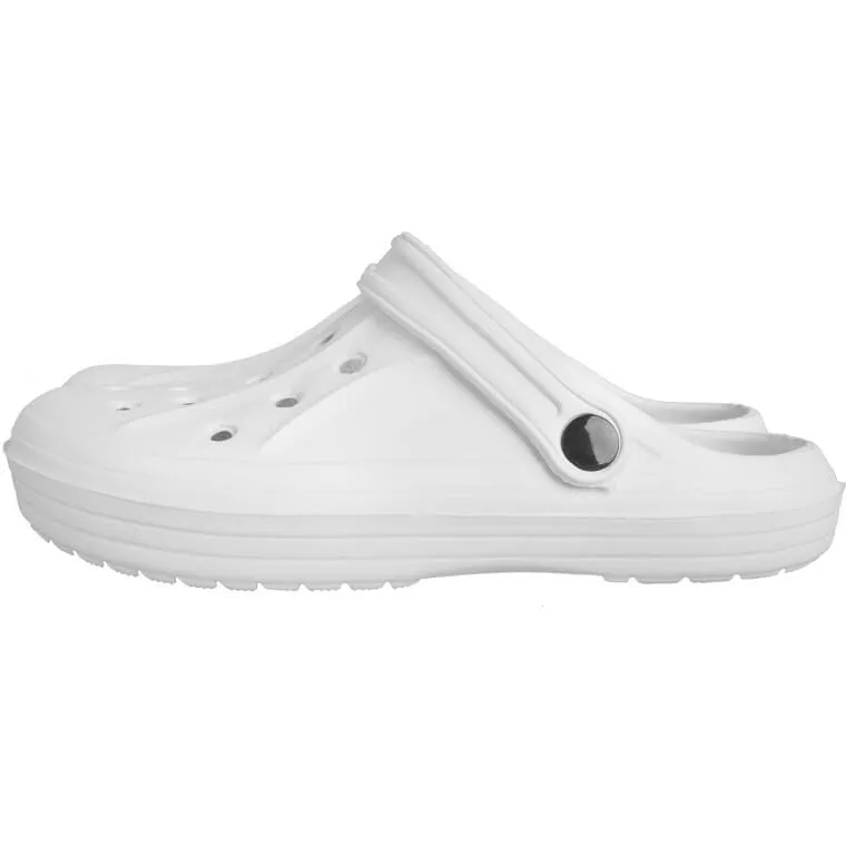 DAMSKIE KLAPKI Ogrodowe/Basenowe Buty LEKKIE Chodaki PIANKOWE BIAŁE/37