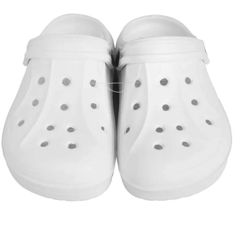 DAMSKIE KLAPKI Ogrodowe/Basenowe Buty LEKKIE Chodaki PIANKOWE BIAŁE/37