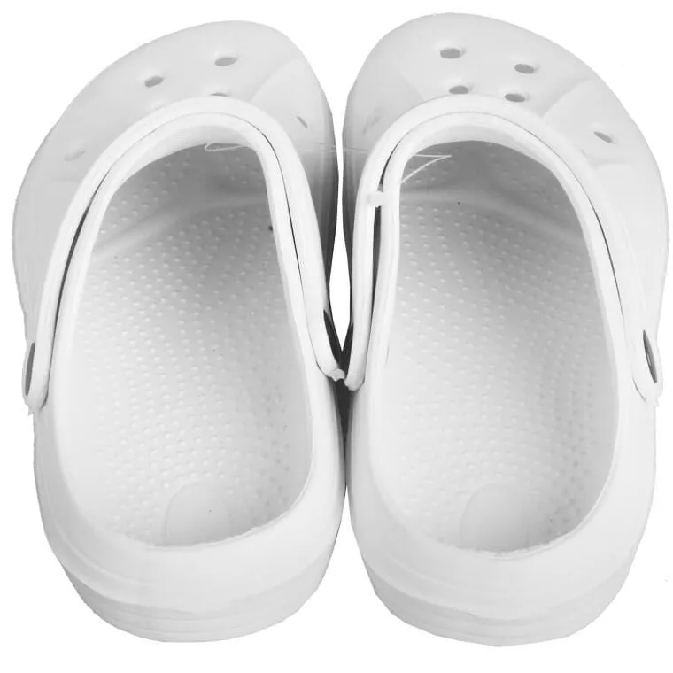 DAMSKIE KLAPKI Ogrodowe/Basenowe Buty LEKKIE Chodaki PIANKOWE BIAŁE/37
