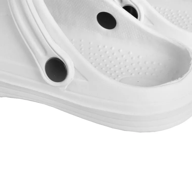 DAMSKIE KLAPKI Ogrodowe/Basenowe Buty LEKKIE Chodaki PIANKOWE BIAŁE/37