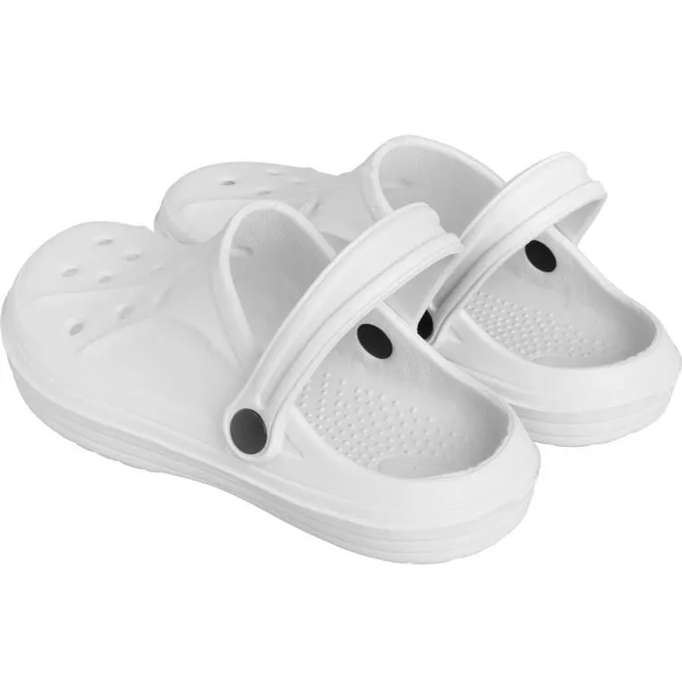 DAMSKIE KLAPKI Ogrodowe/Basenowe Buty LEKKIE Chodaki PIANKOWE BIAŁE/37